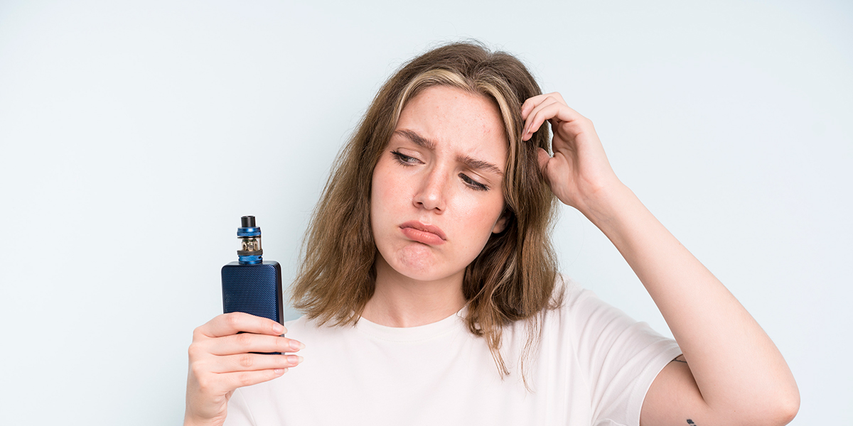 Proč moje e-cigareta chutná spáleně?