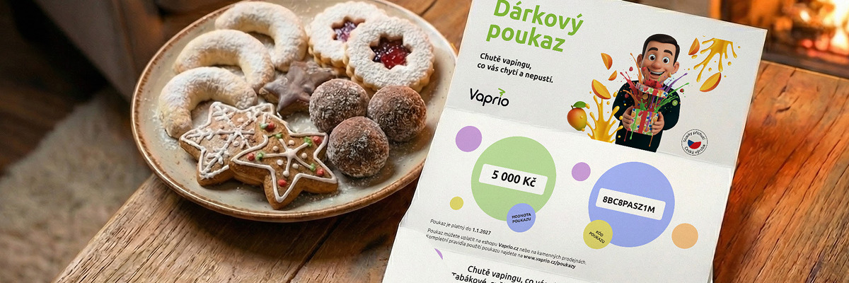 Nevíš, co koupit k Vánocům? Dárkový poukaz Vaprio to zachrání