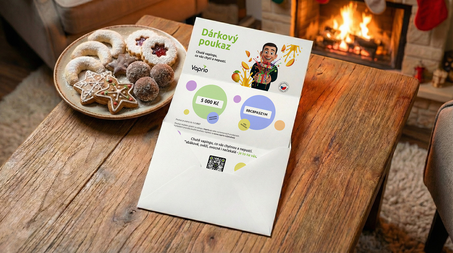 Nevíš, co koupit k Vánocům? Dárkový poukaz Vaprio to zachrání