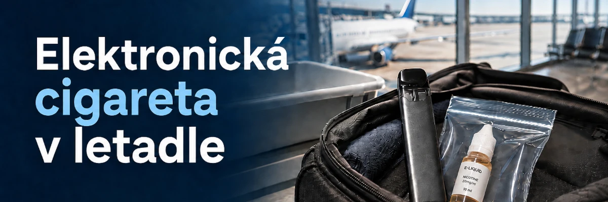 Elektronická cigareta v letadle: Na co si dát pozor?