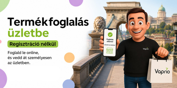 Foglalja le a terméket a Vaprio üzletben regisztráció nélkül