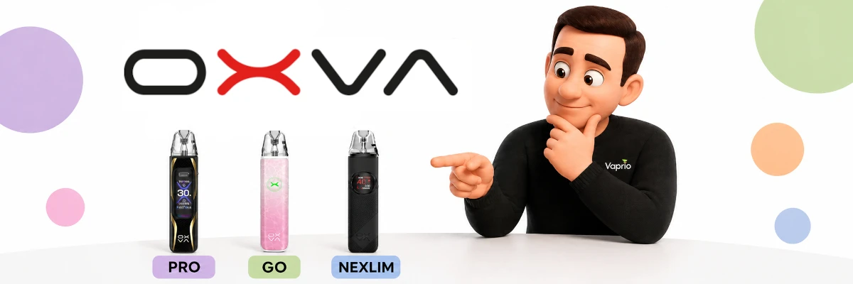 Porovnanie OXVA vape: Xlim Pro, GO, NeXLIM | Vaprio.sk