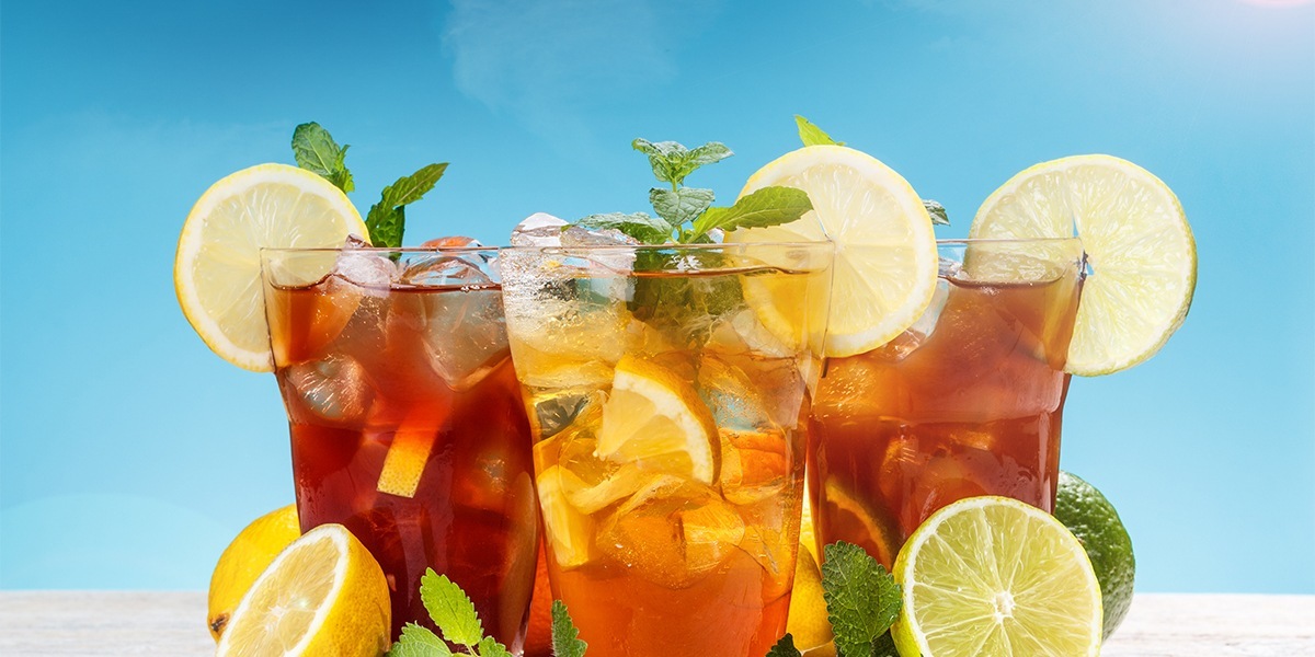 Výběr příchutí ledových čajů