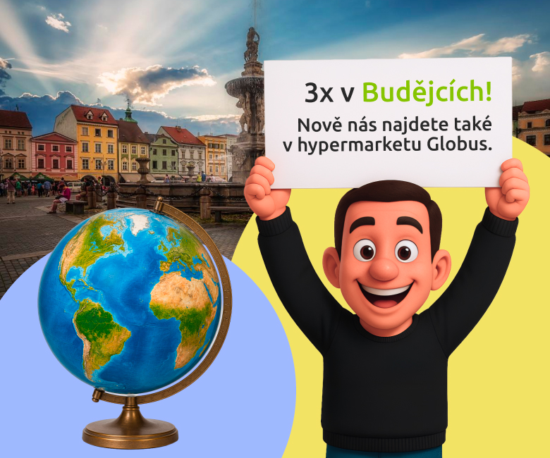 Jsme 3x v Budějcích