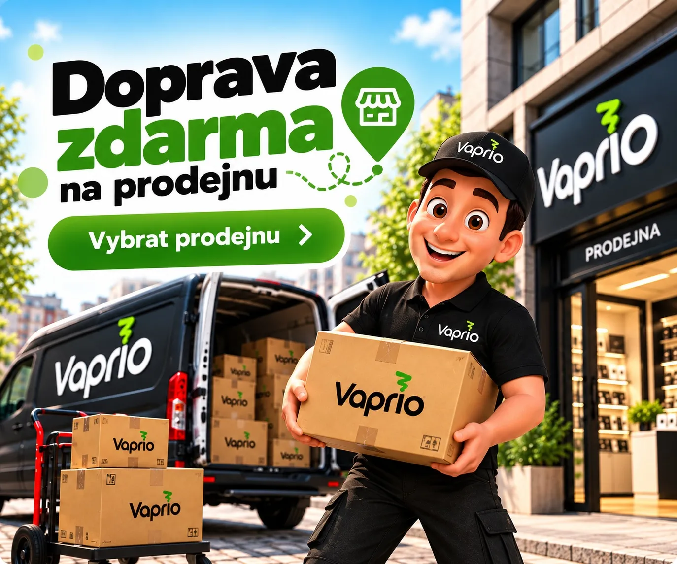 Doprava zdarma na prodejnu