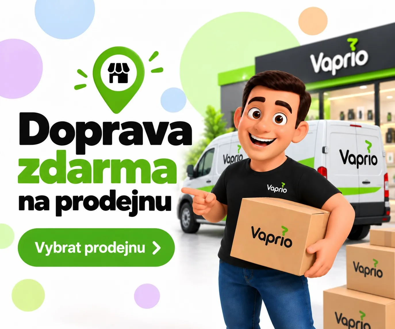 Doprava zdarma na prodejnu