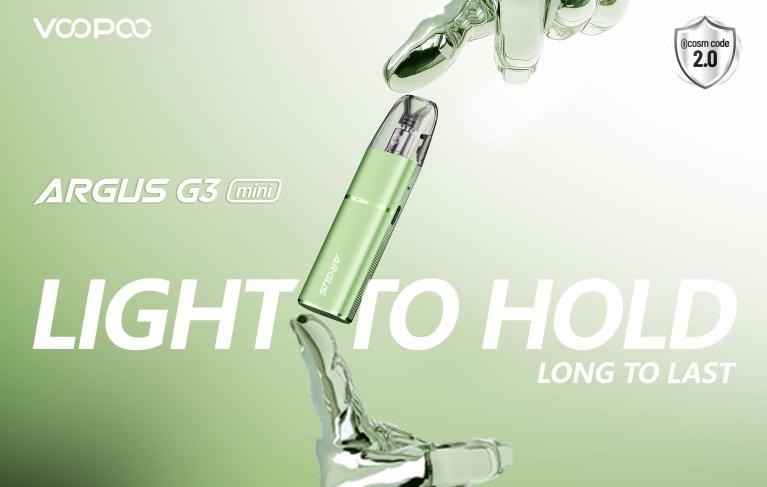 Voopoo Argus G3 Mini: ľahký s dlhou výdržou