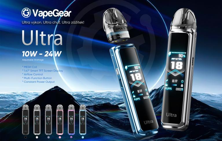 VapeGear Ultra: Ultra výkon. Ultra chuť. Ultra zážitek!