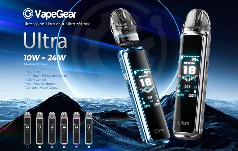 VapeGear Ultra: Ultra výkon. Ultra chuť. Ultra zážitok