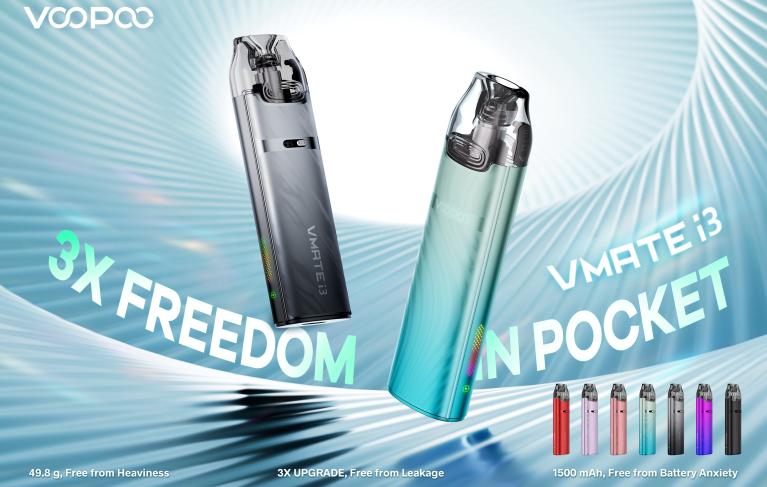 VOOPOO VMATE i3: Trojitá svoboda v kapse.