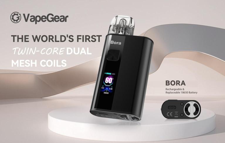 VapeGear Bora: Svetová premiéra Twin-core dual mesh hlavy