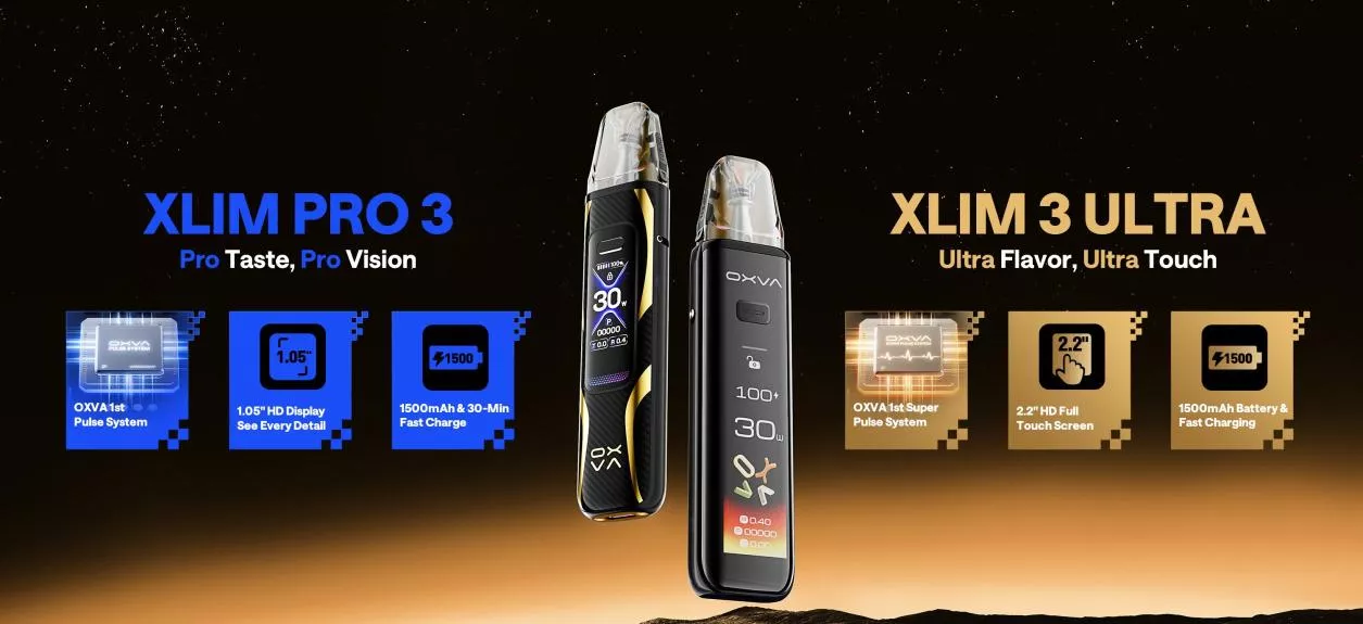 OXVA Xlim Pro 3 / Xlim 3 Ultra: Profesionálna chuť a maximálne pohodlie