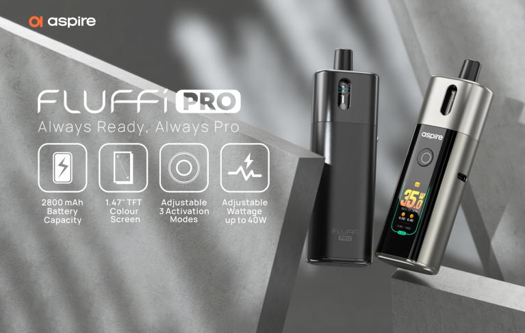 Aspire Fluffi Pro: Vždy připraven, vždy Pro.