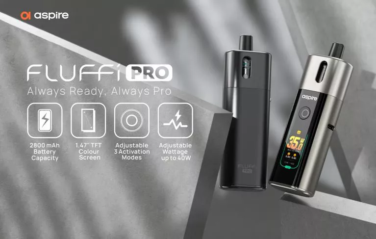 Aspire Fluffi Pro: Vždy připraven, vždy Pro.