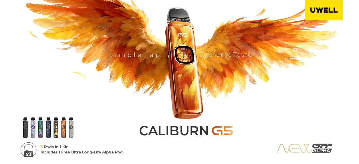Uwell Caliburn G5: Snadné ovládání. Maximální chuť.