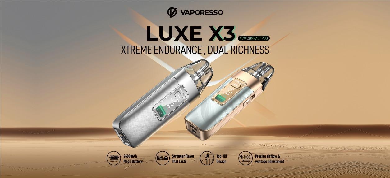 Vaporesso Luxe X3: Extrémna výdrž, dvojitý pôžitok