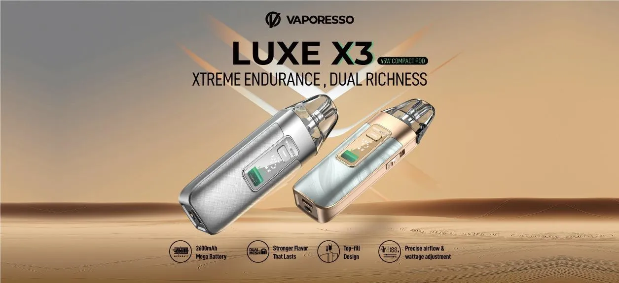 Vaporesso Luxe X3: Extrémna výdrž, dvojitý pôžitok
