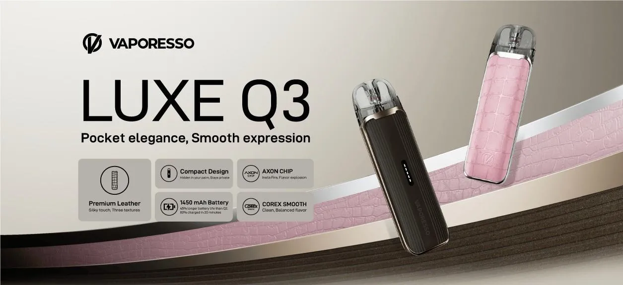 Elektronická cigareta Vaporesso LUXE Q 3: Elegancia do vrecka a jemná chuť