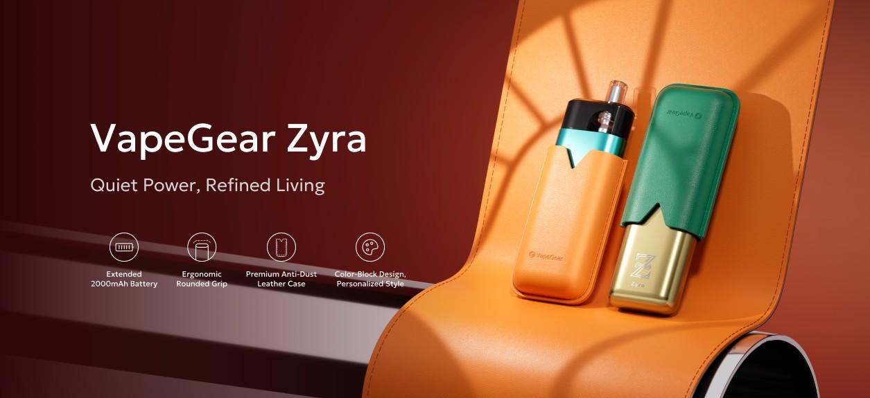 Elektronická cigareta VapeGear Zyra: Dokonalý výkon a propracovaný styl.