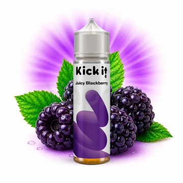 Kickit Šťavnatá ostružina (Juicy Blackberry) - Shake and Vape