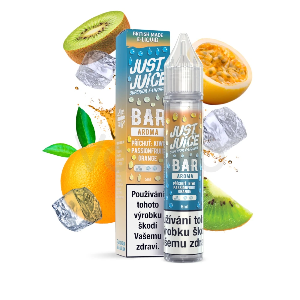 Just Juice Bar Range S&V - Kiwi Passionfruit Orange (Chladivé kiwi, marakuja a pomeranč) 5ml