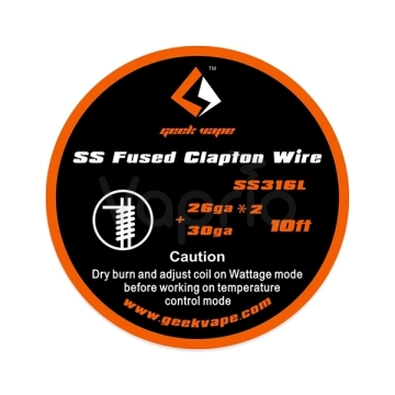 GeekVape Fused Clapton SS316 Tape Wire, 3m