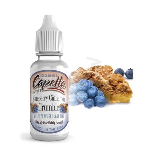Příchuť Capella - Borůvkový koláč / Blueberry Cinnamon Crumble