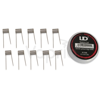 UD NotchCoil (SS316L, ID4.8X0.35ohm), 10pcs