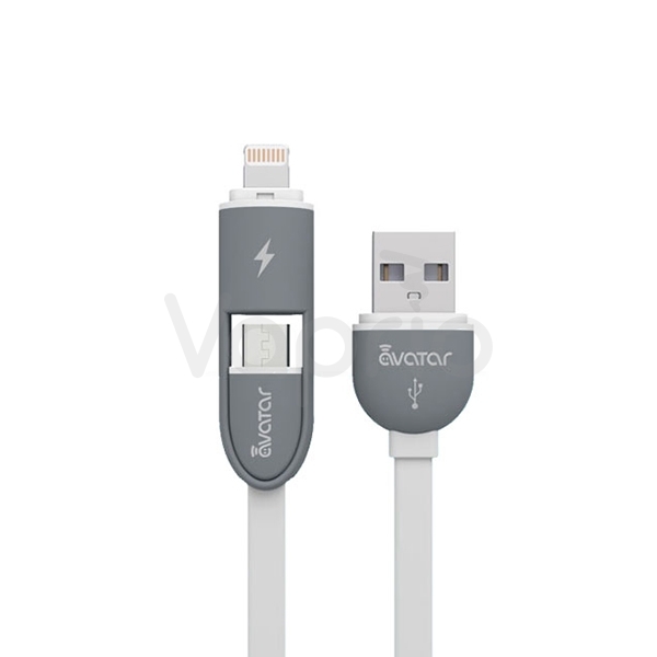Micro USB a Lightning USB kabel 2v1 - Avatar