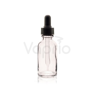 Prázdná lahvička s kapátkem - čiré sklo - 30ml