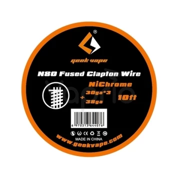 GeekVape N80 Fused Clapton Drôt (30GAx3+38GA), 3m