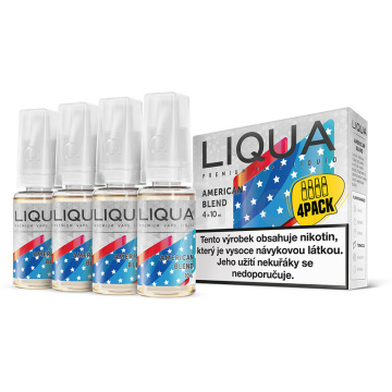 Americký tabak - American Blend - LIQUA 4-Pack