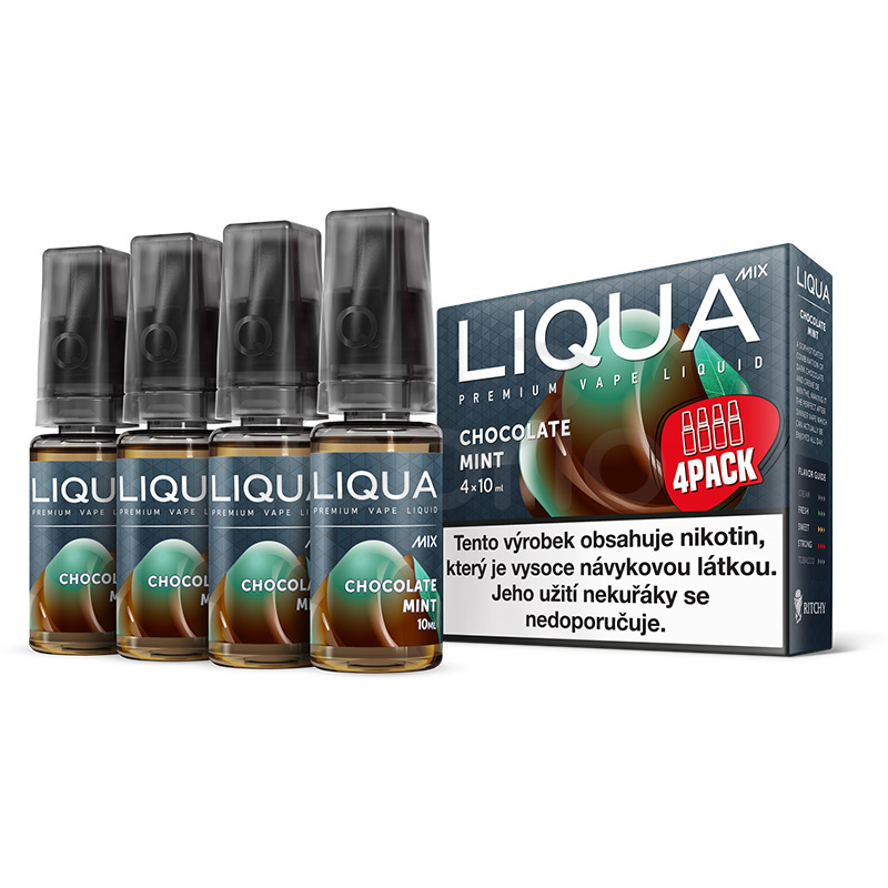 Čokoláda s mátou / Chocolate Mint - LIQUA 4-Pack