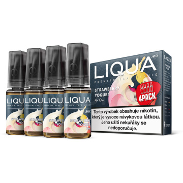 Jahodový jogurt / Strawberry Yogurt - LIQUA 4-Pack