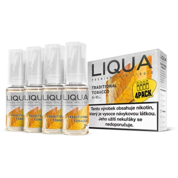 Tradičný tabak - Traditional Tobacco - LIQUA 4-Pack