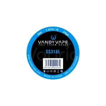 Vandy Vape SS316L - 24GA, 9m