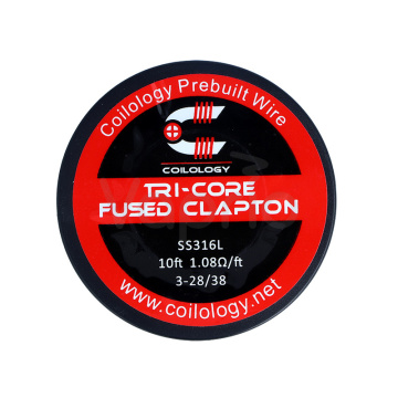 Coilology odporový drôt Tri-Core Fused Clapton, SS316L