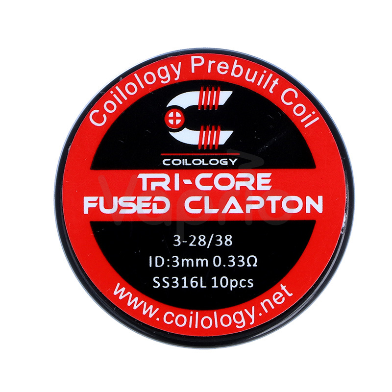 Coilology předmotané spirálky Tri-Core Fused Clapton, SS316L