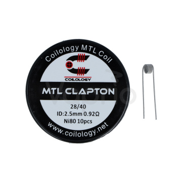 Coilology Prebuilt Coils MTL Clapton Ni80