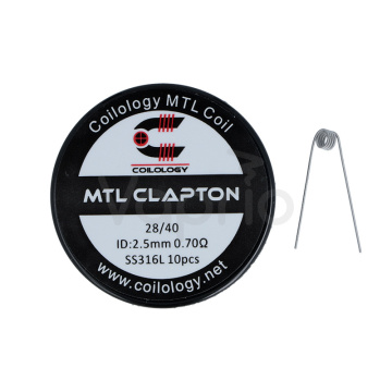 Coilology předmotané spirálky MTL Clapton SS316L