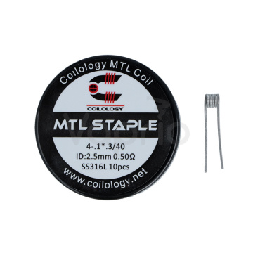 Coilology předmotané spirálky MTL Staple SS316L