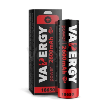 Vapergy Power baterie 18650, 2600mAh, 30A