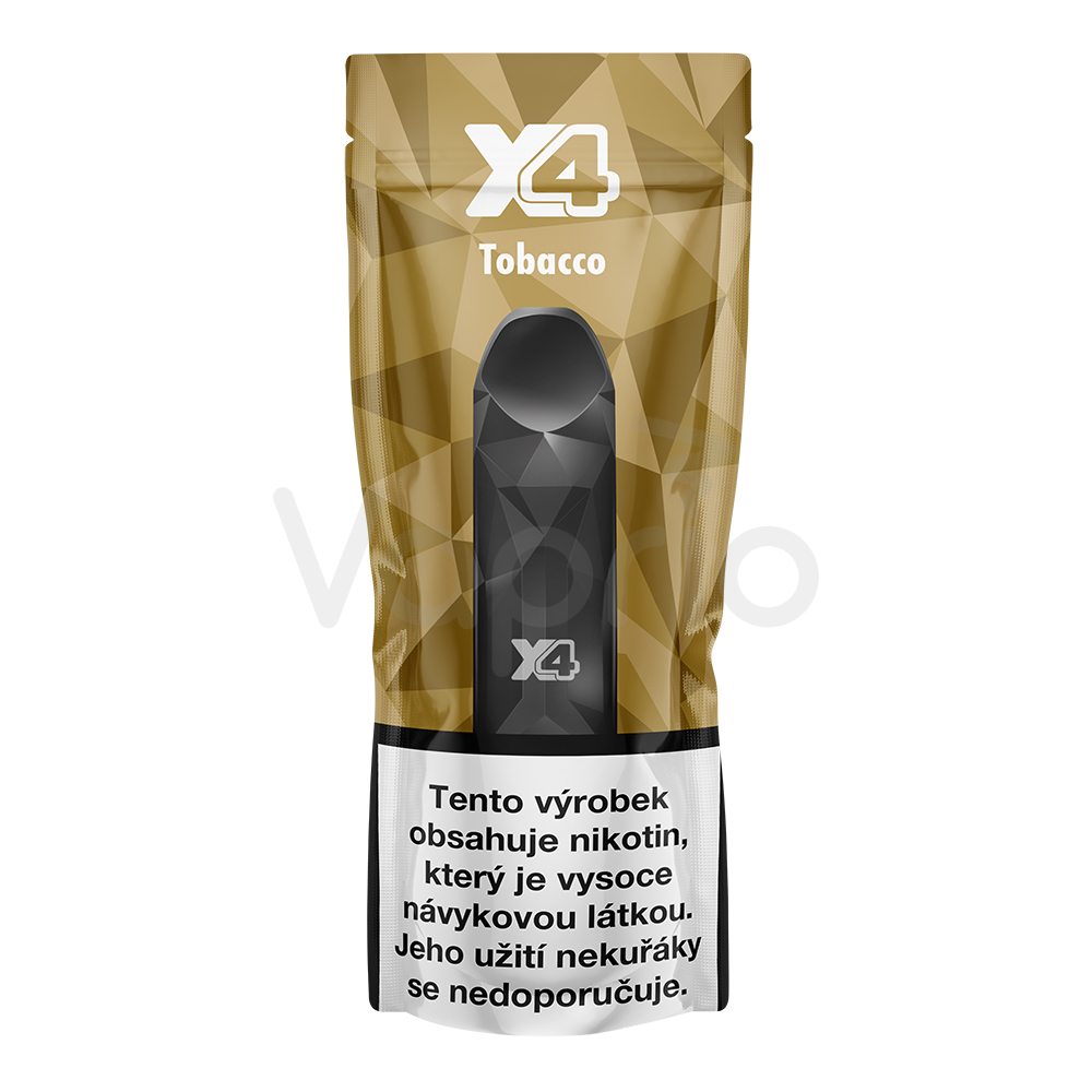 X4 Tabak - jednorazová e-cigareta