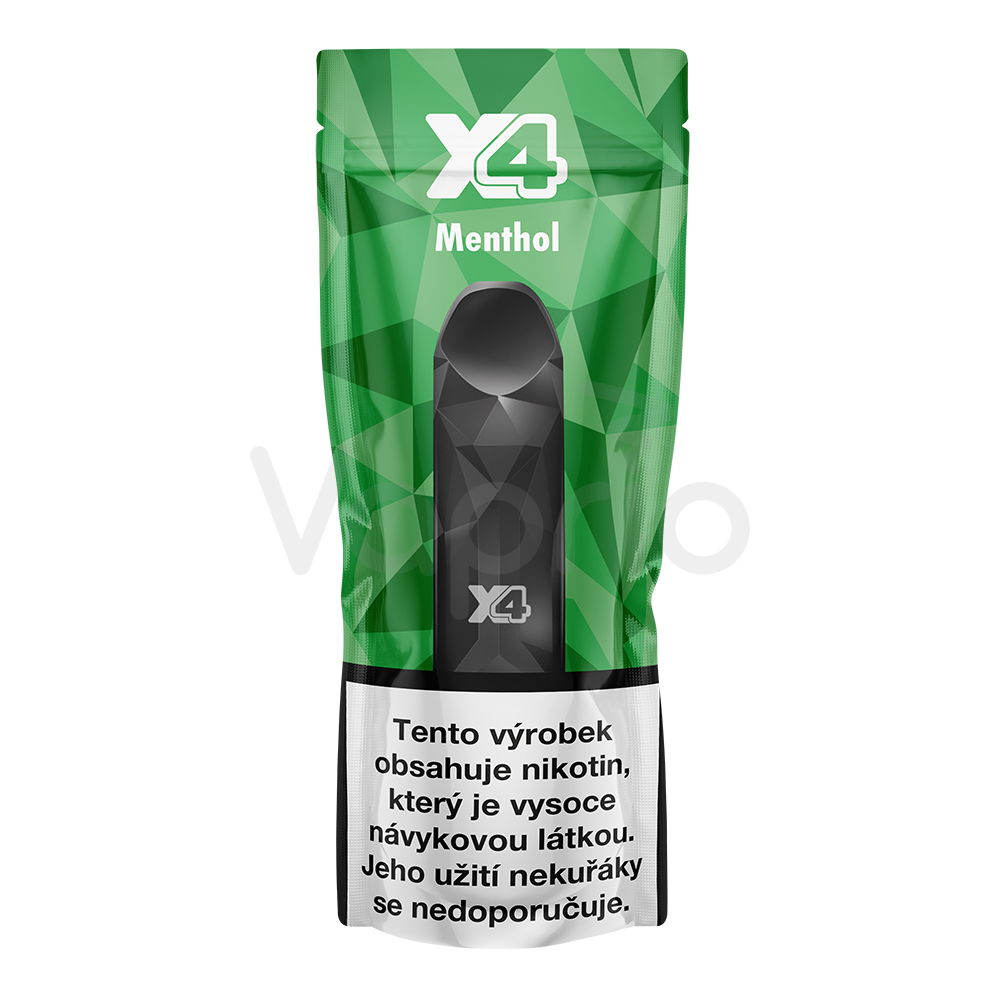 X4 Mentol - jednorazová e-cigareta