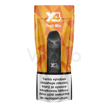 X4 Ovocný mix - jednorazová e-cigareta