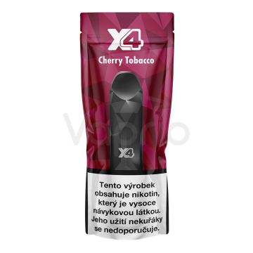 X4 Višňový tabak - jednorazová e-cigareta