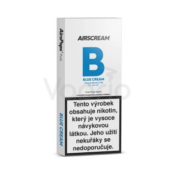 AIRSCREAM AirsPops - Borůvkový krém (Blue Cream) pody, 4ks