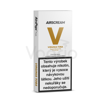 AIRSCREAM AirsPops - Virginský tabák (Virginia Toba) pody, 4ks