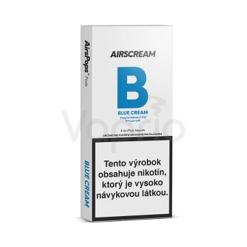 AIRSCREAM AirsPops - Čučoriedkový krém (Blue Cream) pody, 4ks
