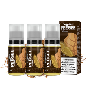 PEEGEE - Čistý tabák (Tobacco) 3x10ml